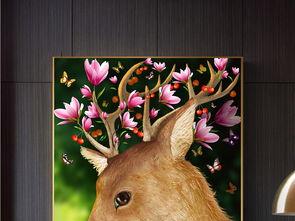 奇幻鹿图片,森林深处的神秘传说