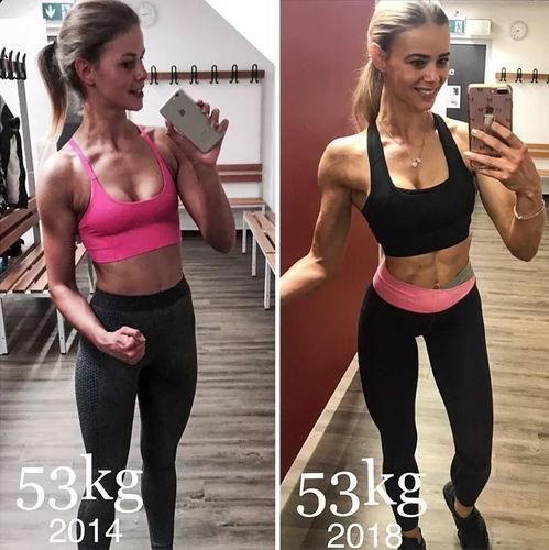 健身一年后的照片对比,见证自我重塑的奇迹